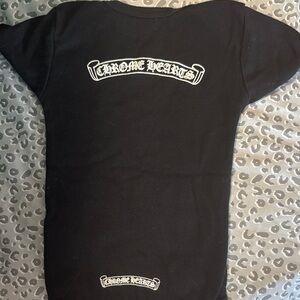 Chrome Hearts Kids Black onesie 3-6